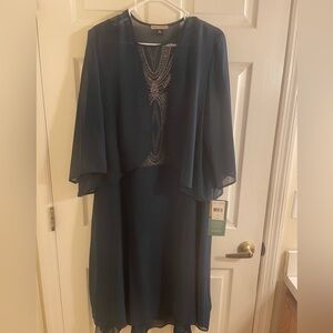 MAYA BROOKE Emerald Green Formal Dress Size: 16W